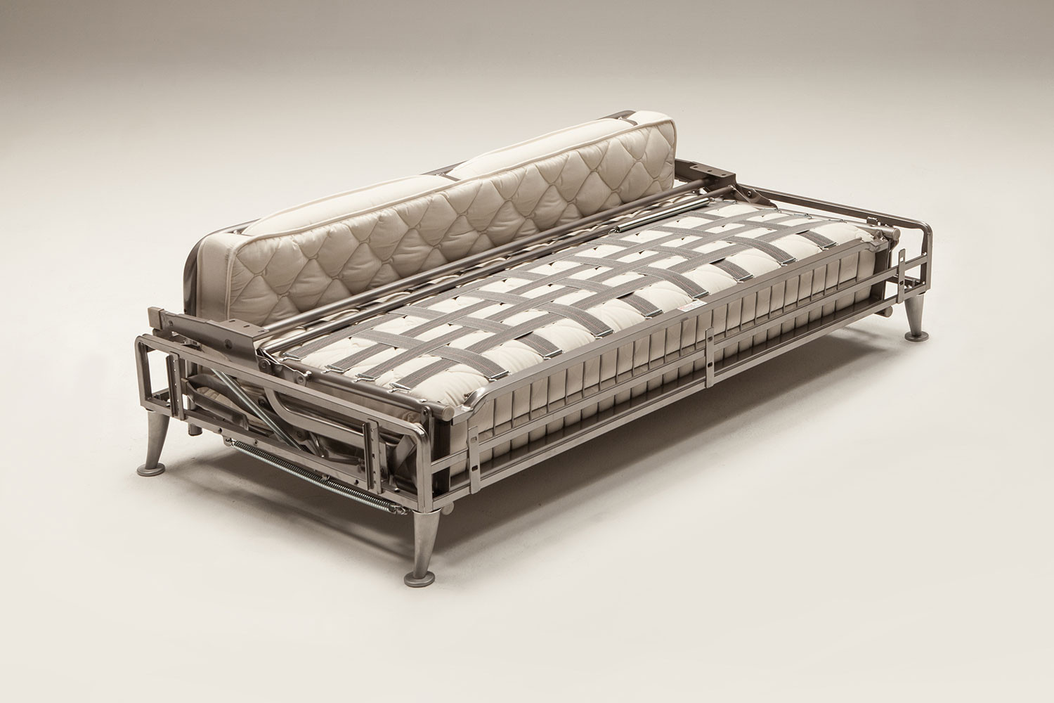 Convertible sofa bed mechanism with a beechwood slatted base Latredici